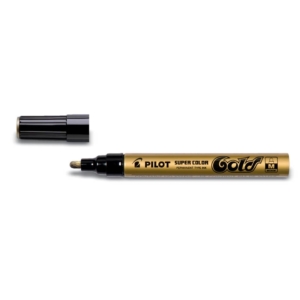 Pennarello a vernice Pilot Super Color punta in fibra di acrilico 4,5 mm Oro - 002450