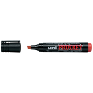 Pennarello impermeabile a base d'acqua Rosso PROCKEY punta a scalpello 1-5,7 mm - M - 126 R