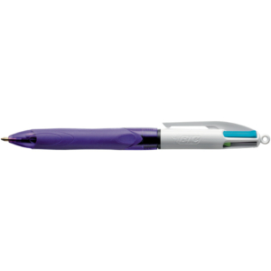 Penna a sfera a scatto BIC 4 Colours Grip Fashion M 1 mm Viola 8922901