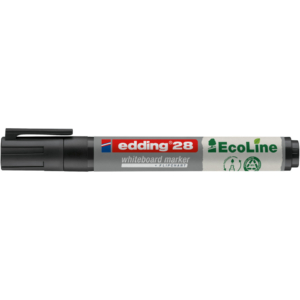 Pennarello per lavagne bianche Edding 28 EcoLine punta tonda - tratto 1,5-3 mm nero - 4-28001