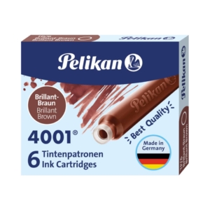 Cartucce per stilografica Pelikan TP/6 Marrone 311928 (conf. da 6 cartucce)