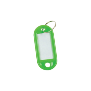 Targhette portachiavi Q-Connect Verde in plastica 5x2,2 cm Verde - KF10871 (conf.10)