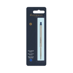 Refill penna a sfera Waterman in blister Waterman punta media - Blu S0944490