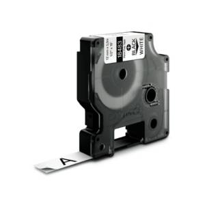 Nastro in poliestere per etichettatrice Rhino - colore Nero/Bianco Dymo 12 mm x 5,5 mt - 18483