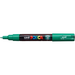 Pennarello a tempera Uni Ball Uniposca punta tonda 0,7 mm verde M PC1M V