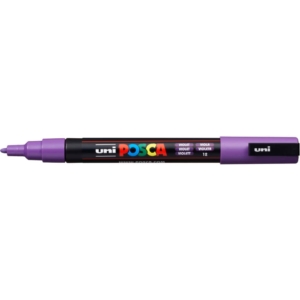 Pennarello Uniposca a tempera Uni-Ball punta tonda 0,9-1,3 mm Viola M PC3M VI