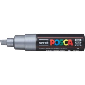 Pennarello UniPosca punta large colore Argento M PC8K ARG