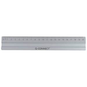 Righello Q-Connect alluminio Argento 20 cm E-10290 IA