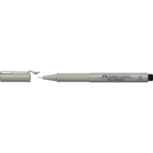 Penna punta in fibra Nera Faber-Castell Ecco Pigment 0,2 mm 166299