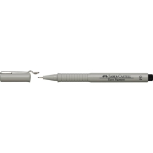 Penna punta in fibra Nera Faber-Castell Ecco Pigment 0,4 mm 166499