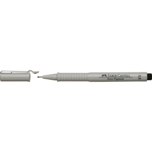 Penna punta in fibra Nera Faber-Castell Ecco Pigment 0,8 mm 166899