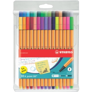 Fineliner Stabilo Point 88® 0,4 mm - Colori Assortiti 8830-1 (conf.30)