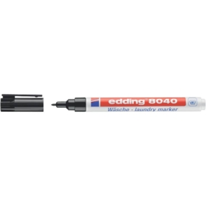 Pennarello per tessuto Edding 8040 a punta conica colore Nero 4-8040001