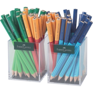 Matitoni ergonomici Faber-Castell Jumbo grip two tone in grafite - Lapis colori fusto Assortiti - 111912 (Espositori da 72 pezzi)