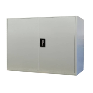 Armadio in metallo KUBO Bertesi 1 vano / 1 ripiano  Grigio - Bianco L100xP45xH90 cm