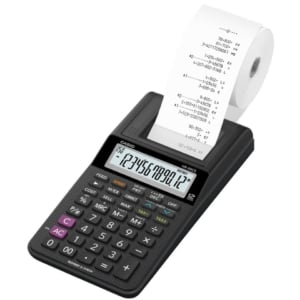 Calcolatrice scrivente CASIO display a 12 cifre - alimentazione rete o batteria 8,2x10,2x23,9 cm