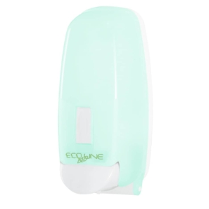 Distributore di sapone schiuma con cartuccia 12,5x12,6x26,5 cm QTS in PPL capacità 800 ml Verde opalino