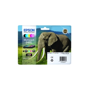 Cartucce Ink-jet Elefante 24XL Epson 6 colori C13T24384011
