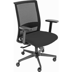 Sedia girevole ergonomica Unisit rivestimento ignifugo Nero VPN/BR/IN