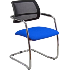 Sedia visitatore Unisit Lithium schienale fisso Blu LTLTN/EB