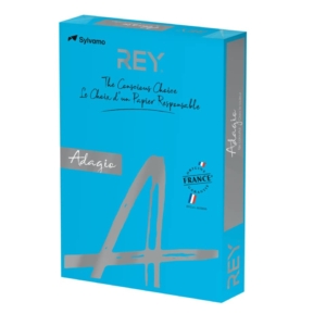 Cartoncini colorati A3 Blu intenso INTERNATIONAL PAPER Rey Adagio 160g/m² - 29,7x42 cm (risma 500 fogli)