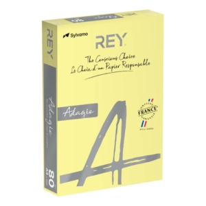 Carta colorata A4 Giallo canarino INTERNATIONAL PAPER Rey Adagio 80g/m² (risma 500 fogli)