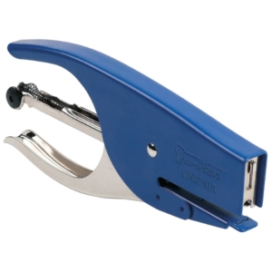 Cucitrice manuale a pinza Turikan VIRGINIA passo 6 mm Blu punto chiuso