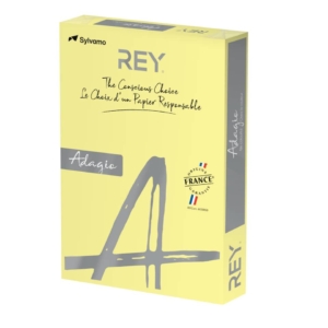 Carta colorata A3 Giallo canarino INTERNATIONAL PAPER Rey Adagio - 80g/m² - 29,7x42 cm (risma 500 fogli)
