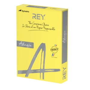 Carta colorata A3 Giallo intenso INTERNATIONAL PAPER Rey Adagio 80g/m² - 29,7x42 cm (risma 500 fogli)