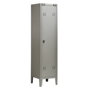 Spogliatoio Tecnical 2 a 1 posto con divisorio sporco/pulito - Acciaio 7/10 monoblocco - 43x47x180 cm