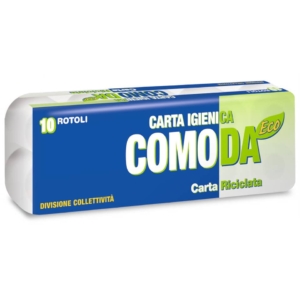 Carta igienica Lucart Eco Comoda 2 veli - 155 strappi - 811624 (conf.10 rotoli)