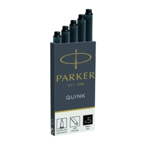 Cartucce inchiostro per stilografica Parker Quink Nero - F - 1950382 (conf.5)
