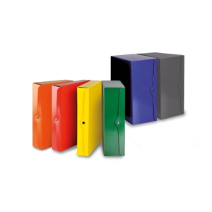 Portaprogetti con bottone Euro-Cart presspan monolucido 25x35 cm Dorso 6 cm Verde - CP06VE