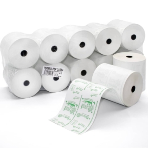 Rotoli registratore di cassa Rotolificio Pugliese Evoroll lunga durata - 57 mm x 30 m - foro 12 mm - 5730T10 (conf.10)