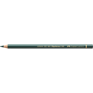 Matite colorate permanenti Faber Castell Polychromos Ømina 3,8 mm - Verde ginepro - 110165 (conf.6)