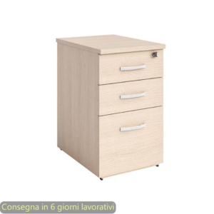 Cassettiera color Rovere alta per scrivania Artexport Flex-Bridge + Top - 44x60x73h cm