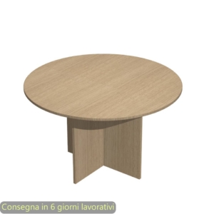 Tavolo riunione rotondo Artexport Presto Ø120xh.72 cm Rovere 60121/C