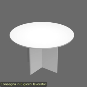 Tavolo riunione rotondo Artexport Presto Ø120xh.72 cm Bianco 60121/3
