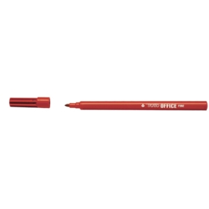 Pennarelli punta in fibra Tratto Office punta conica 0,7 mm Rosso (conf.12 pezz)