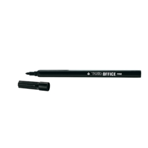 Pennarelli punta in fibra Tratto Office punta conica 0,7 mm Nero (conf.12)