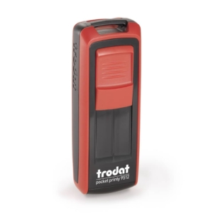 Timbro autoinchiostrante tascabile Trodat Pocket Printy 9512 47x18 mm Nero/Rosso - 149168