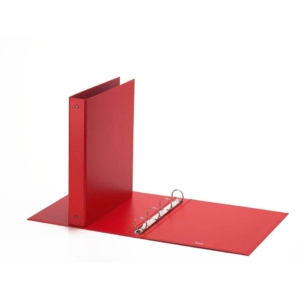Raccoglitore ad anelli FAVORIT Europa 22x30 cm 4 anelli tondi Ø30 mm - Dorso 4 cm - Rosso
