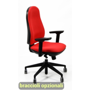 Sedia girevole Operativa Eco Smart Unisit rivestimento ignifugo Bordeaux AIER/ID
