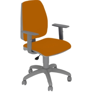 Sedia girevole con braccioli Arancione - Unisit Jupiter Eco smart - polipropilene - JPQG/BRNG/EA