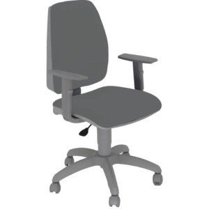 Sedia girevole con braccioli Grigio scuro - Unisit Jupiter Eco smart - rivestimento ignifugo - JPQG/BRNG/IT