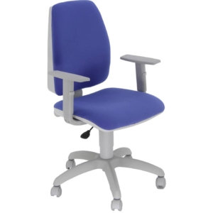 Sedia girevole con braccioli Blu - Unisit Jupiter Eco smart - rivestimento ignifugo - JPQG/BRNG/IB