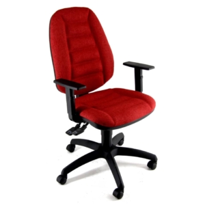Sedia girevole Operativa Eco Smart Schienale regolabile in altezza Unisit rivestimento ignifugo Rosso - CRSY/IR