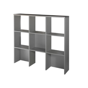 Libreria per sopra mobile Unisit Spirit 135x30x125 cm wenghè/Argento USPWLIB
