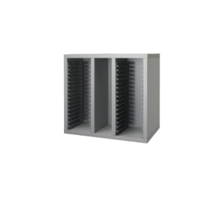 Cassetta Porta CD Unisit Spirit 42x27x39 cm wenghè/Argento