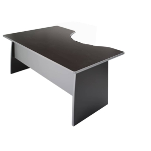 Scrivania informatica Unisit Spirit con semipenisola destra 160x100x72 cm Wengé - utilizzabile per soluzioni componibili